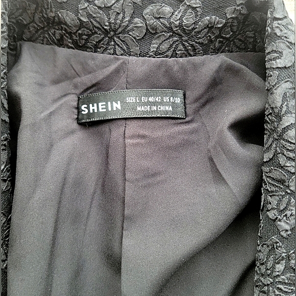 SHEIN DECDS Retro 40s Peplum Skirt Suit NWOT - Picture 12 of 16